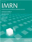 International Mathematics Research Notices《国际数学研究通告》