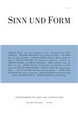 SINN UND FORM《内容与形式》