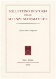 BOLLETTINO DI STORIA DELLE SCIENZE MATEMATICHE《数学科学史通报》