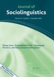 Journal of Sociolinguistics《社会语言学杂志》