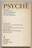 Psyche-Zeitschrift für Psychoanalyse und ihre Anwendungen（或：PSYCHE-ZEITSCHRIFT FUR PSYCHOANALYSE UND IHRE ANWENDUNGEN）《心理：精神分析及其应用学报》