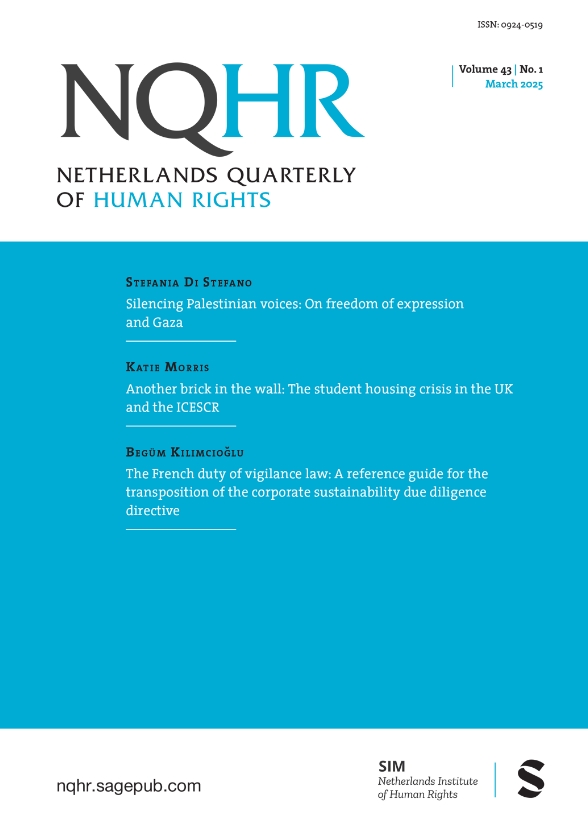 Netherlands Quarterly of Human Rights《荷兰人权季刊》