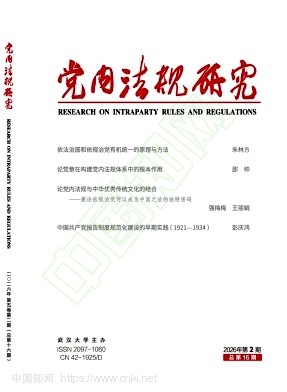党内法规研究（原：党内法规理论研究（集刊））（不收版面费审稿费）
