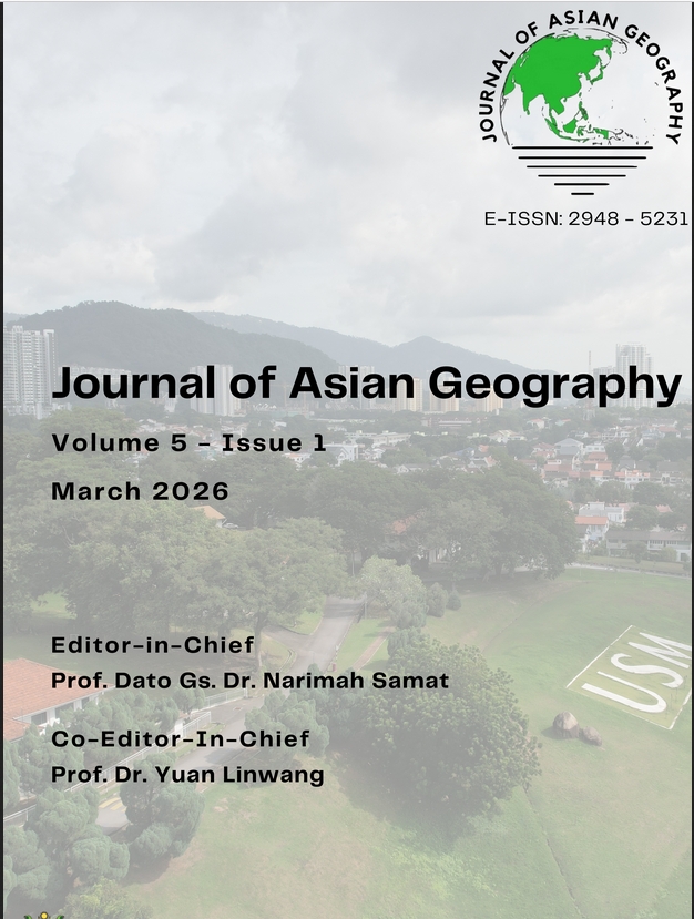 亚洲地理杂志(英文)(Journal of Asian Geography)(国际刊号)(OA期刊)