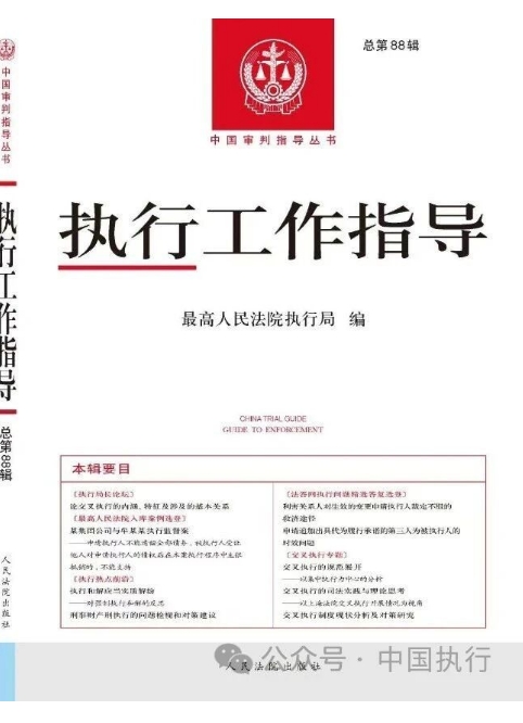 执行工作指导（集刊）